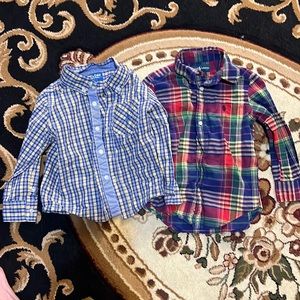 Set of boys 3T dress shirts, Ralph Lauren and Andy and Evan